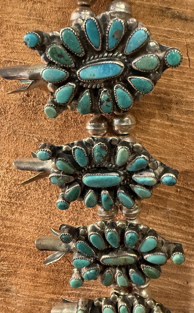Navajo Cluster Blossom Necklace [SG-213]