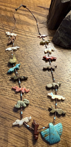Zuni Fetish Heishi Necklace