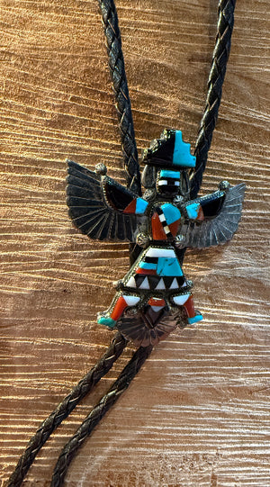 Zuni Knife Wife Bolo Tie w/ Dancer Tips