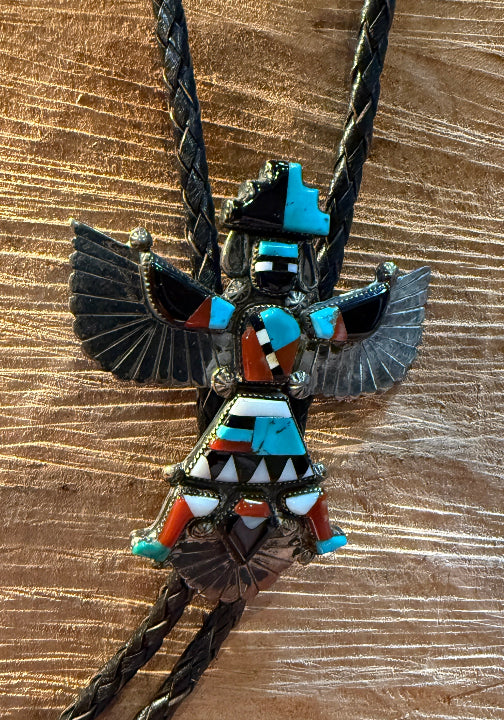 Zuni Knife Wife Bolo Tie w/ Dancer Tips
