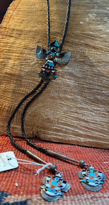 Zuni Knife Wife Bolo Tie w/ Dancer Tips