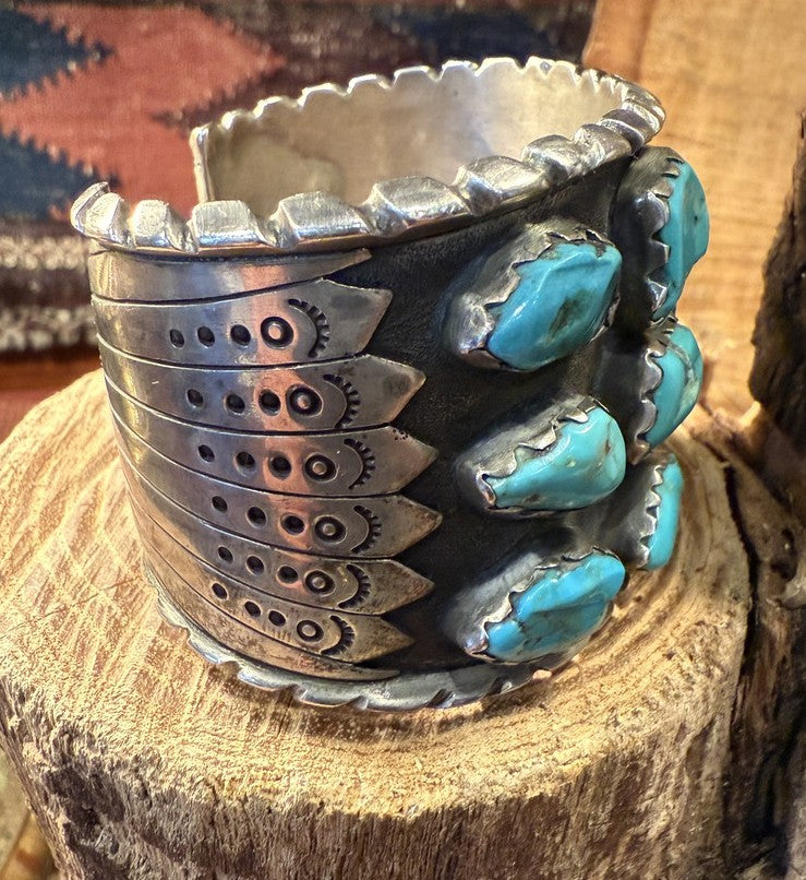Zuni Massive Turquoise Cuff
