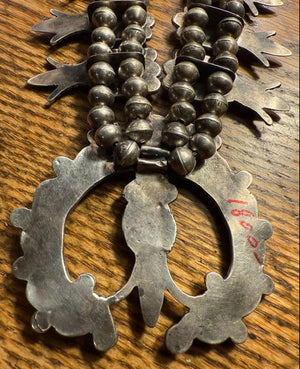 Zuni Morenci Squash Blossom Necklace