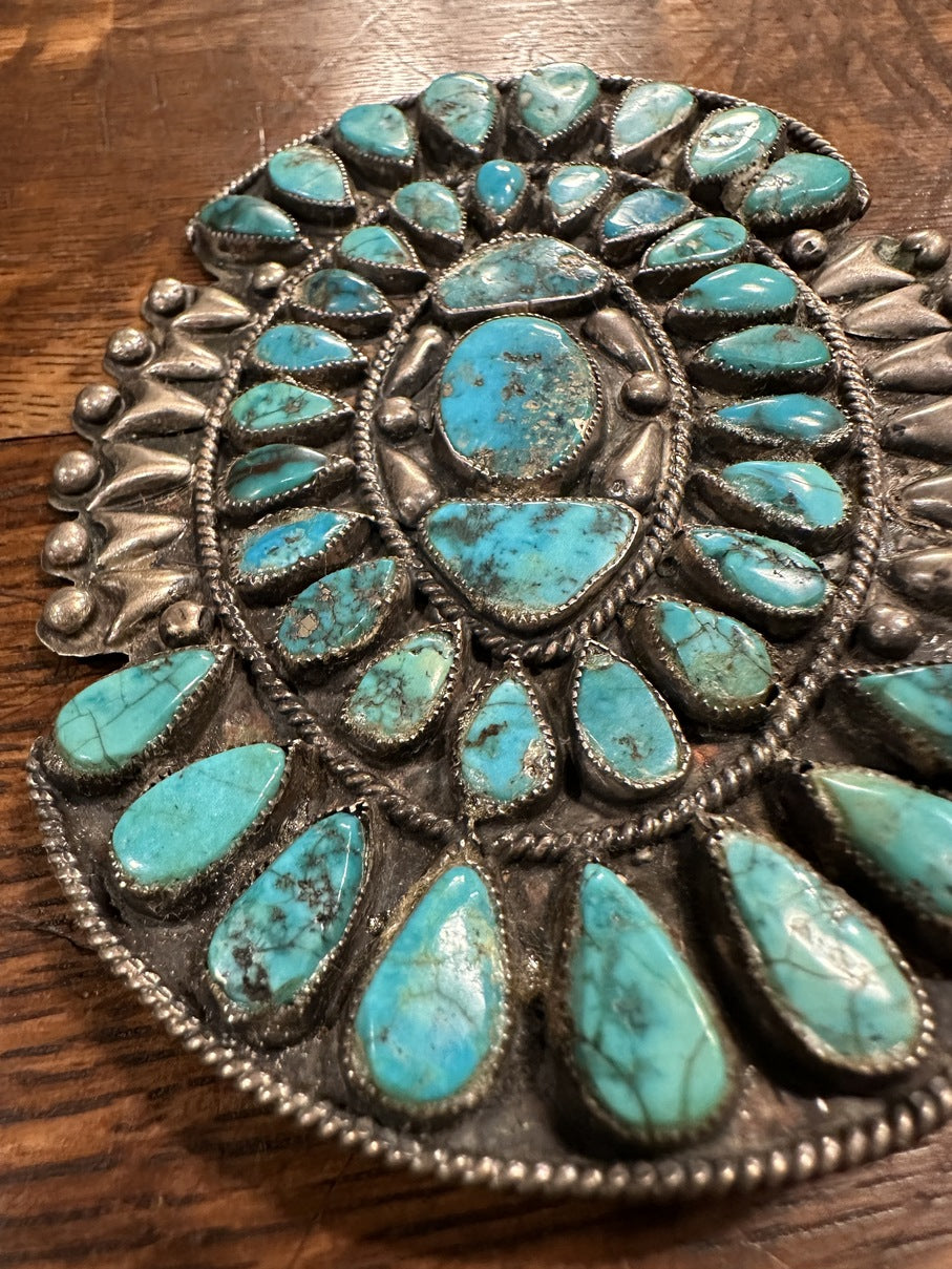 Zuni Old Pawn Petit Point Pendant | Zuni Pendant | Skystone