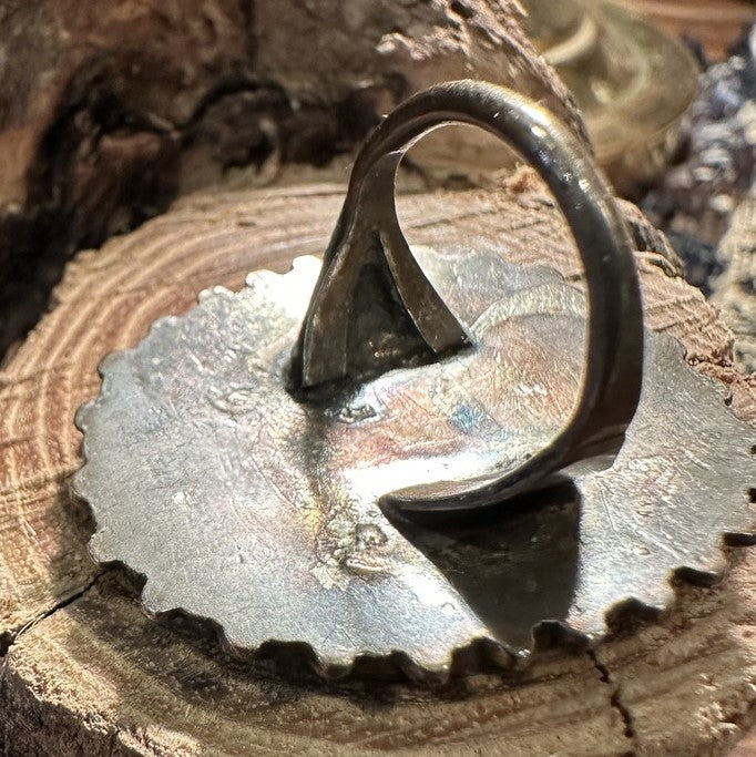 Zuni Petit Point Turquoise Ring