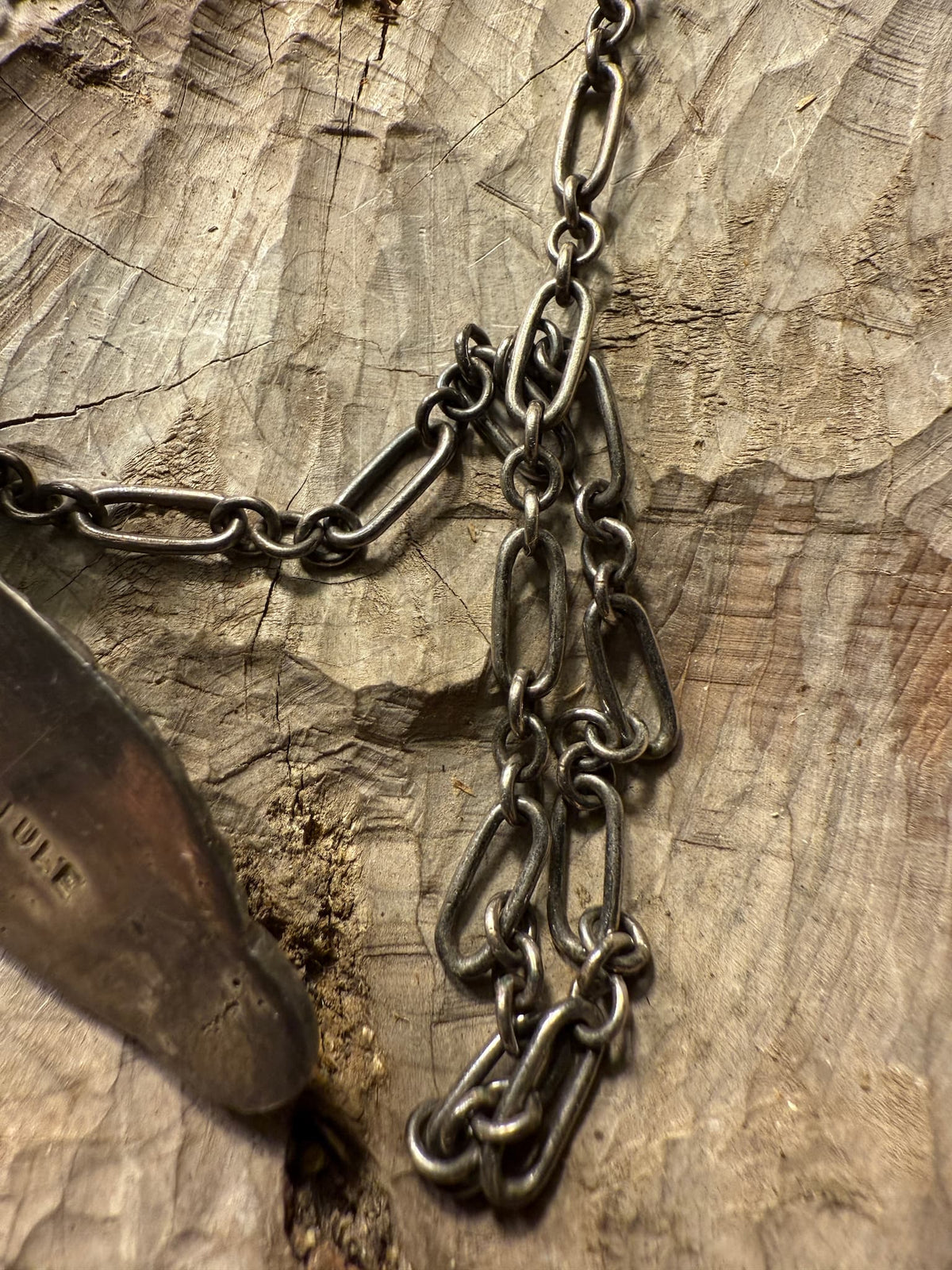 Zuni Sandcast Silver Turquoise Cross Necklace