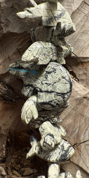 Zuni Squaw Wrap Fetish Necklace