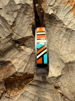 Zuni Stone-on-Stone Inlay Bracelet