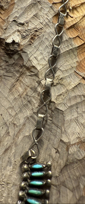 Zuni Turquoise Needlepoint Necklace